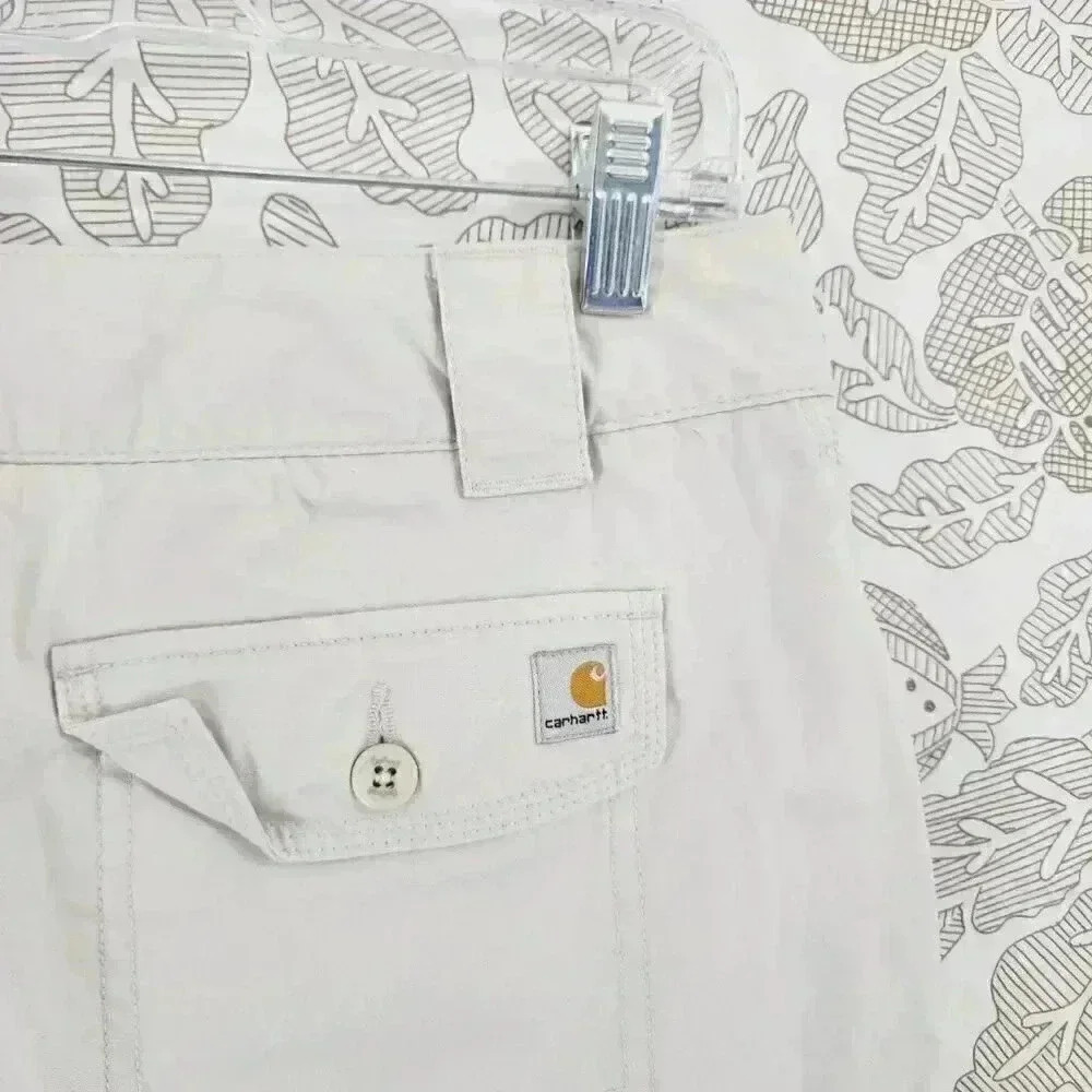 Carhartt Women's Capris Beige Cargo Size 10  8910 - Picture 4 of 7